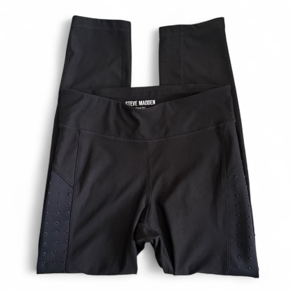 Steve Madden Cropped Leggings Black - Picture 2 of 5